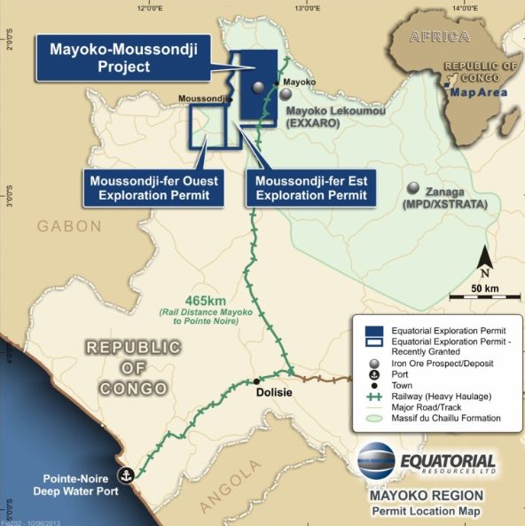 Equatorial Resources Mayoko-Moussonji Projekt