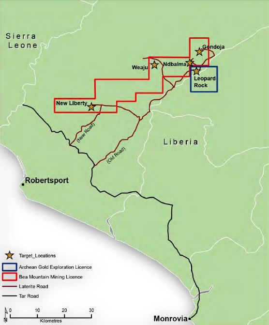 Aureus Mining New Liberty – Goldprojekt in Liberia